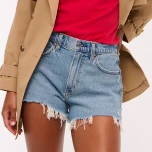Abercrombie & Fitch Light Blue Jean Shorts